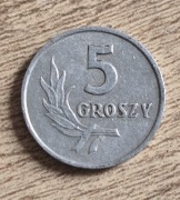 5 groszy 1959 rok. Stan jak na zdjęciach.