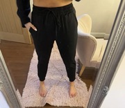 Czarne spodnie dresowe dresy damskie 