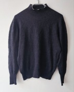 Sweter z golfem czarny roz.S wymiary opis firmy Zara