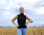 Czarny golf GAP sweter M 38 bawełna bluzka bezręka