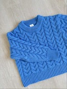 Gruby ciepły sweter na zimę gruby splot H&M oversize