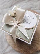 Exploding bob ślub ślubny boho pistacja dla podróżników suszone kwiaty