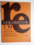 Radioelektronik miesięcznik 3/83  (spis treści na zdjęciu)