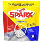 SPARX EKO Kapsułki do Zmywarki 30x NATURALNE MOC OCTU CYTRYNY SODY Vegan 