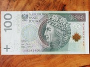 Banknot obiegowy "100zł" RADAR A0 6043406