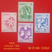 Znaczki flora:0148: kwiaty- Kuba 1983r **