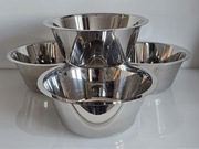 Zestaw 4 profesjonalnych misek RÖSLE – Stal 18/10 | 22 cm
