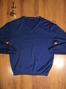 Sweter Hugo Boss r. XL cienki męski dekolt v bawełniany