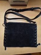 Ładna skórzana torebka Marks&Spencer, zamsz