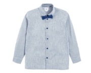 COOL CLUB Wizytowa KOSZULA 152 Chłopięca Biała w kratkę z Mucha Jak NOWA