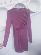 Gina Tricot nowa obcisła drapowana sukienka mini 