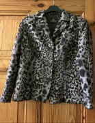 Wełniany żakiet w panterkę Barbara Lebek 44