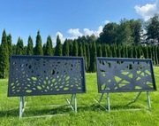 Panele, przęsła ogrodzeniowe, wycinanki, ażury, PL.