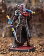 Varyth Elficki Wojownik Cienia Figurka 32mm 14K zgodna z DnD RPG Pathfinder