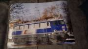 Plakat kolejowy PKP lokomotywa EP09  DUŻY 70X50 cm !
