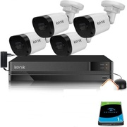 Zestaw do monitoringu Kenik IP 2MP 4 kamery Darmowa chmura