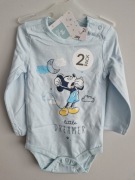 Body niemowlęce 2-pak, rozmiar 74, 6-9 miesięcy, Disney baby, Pepco baby