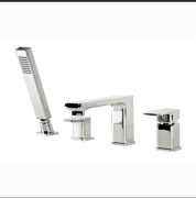 VALVEX LOFT BATERIA WANNOWA 4-OTWOROWA STOJĄCA CHROM