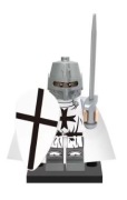 5 Figurek rycerzy krzyżowców - templariuszy kompatybilne z Lego, Cobi