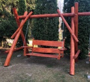 Huśtawka ogrodowa drewniana 