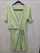 Koszula nocna ciążowa i do karmienia krótki rekaw Taro wiązana rozmiar M