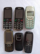 Zestaw starych telefonów – Samsung / Nokia / Maxcom