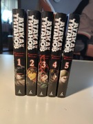 Attack on Titan (1-5) manga po rosyjsku, zestaw, twarda oprawa