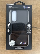 Etui BMW Leather Oversized Stripes MagSafe do Samsung Galaxy S25 Edge Black