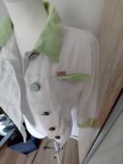 Damska kurtka jeansowa biała, krótka, CRO Jeans Diva, rozmiar S,