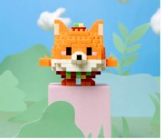 Mini Klocki Figurka Lisek Piesek Shiba 200el. 