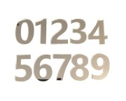 Cyfra z plexi 5cm srebrne lustro