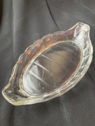 Półmisek, talerz na śledzie przystawki szkło PRL