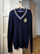 Granatowy sweter, Pierre Cardin Heritage, 100% bawełna premium cotton