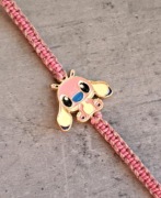 Bransoletka Angel/Stich jasny róż jasny popiel