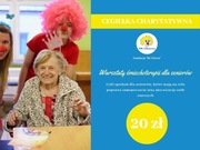 Cegiełka charytatywna o wartości 20,00 złotych.