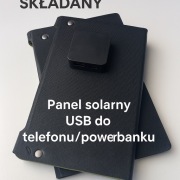 Panel solarny składany 3-segmentowy USB-A USB-C ładowarka solarna przenośna