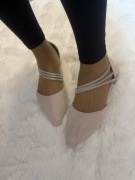 (41) Różowe, bogato zdobione baleriny wieczorowe, Nowe 