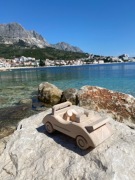 Zabawka Drewniana Auto Kabriolet