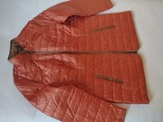 Kurtka przejściowa pikowana stójka beż, pomarańcz roz. 46