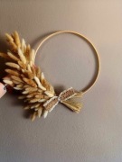 Rustykalny wianek z suszonych traw – boho dekoracja Ethereal Circle