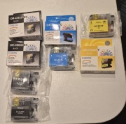 NOWE Tusze 4x CZARNY, 2x CYAN, 2x YELLOW