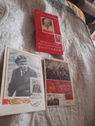 3 kartki  ze znaczkiem i stemplem /ZSRR - 100 lecie urodzin lenina