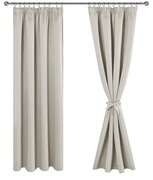2 Pack Zasłony 140x225cm. Zaciemniające Termiczne Na Żabki i Z Tunelem
