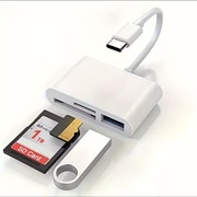ADAPTER OTG Czytnik Kart Pamięci USB-C 3w1 SD TF USB
