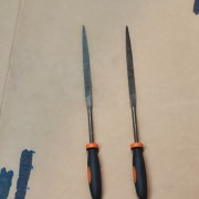 Pilniki iglaki płasko -półokrágłe lata osiemdziesiąte Wyprzedaż 2 sztuki 