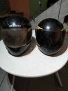 Kask integralny CORRA L z grafiką płomieni + Kask OZONE, 