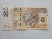 Banknot 200 zł. Radar.