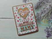 Kartka dla mamy #5, Dzień Matki, handmade, A6 z kopertą