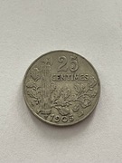 Francja 25 centimes 1905 rok
