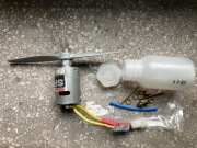 Silnik Graupner SPEED 500 RACE 7,2V plus śmigło zbiornik paliwa części